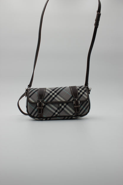 Nova Check Canvas Nylon Shoulder Bag