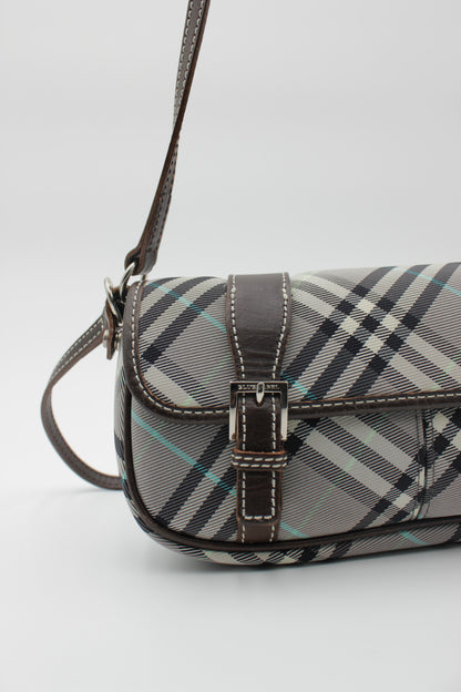 Nova Check Canvas Nylon Shoulder Bag